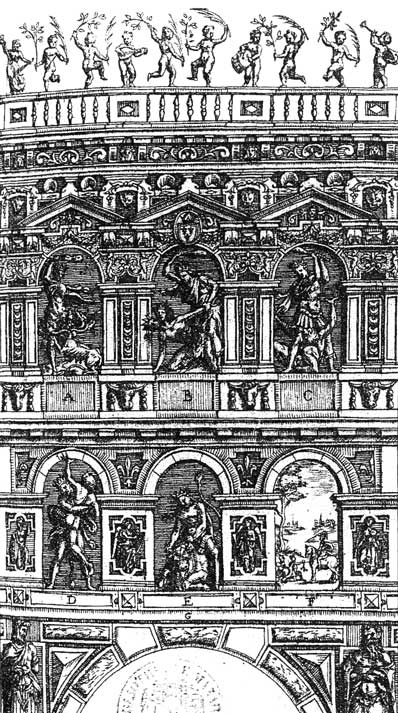 Mantua, 1576. Iglesia de San Andr�s con los trabajos de H�rcules