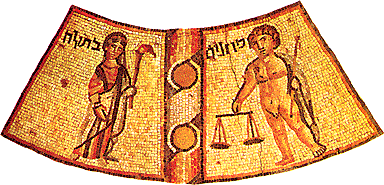 Zod&iacute;aco. Virgo y Libra. Hammath, siglo IV
