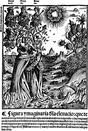 Ramon Llull como Arbol c&oacute;smico en la obra Blanquerna, 1521