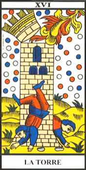 Tarot de Marsella. La Torre de Destrucci&oacute;n